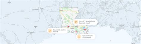 casinos in louisiana map|biggest casino in louisiana.